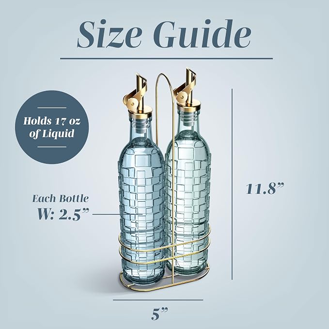 COOK WITH COLOR Glass Olive Oil Bottle Dispenser - Image 5