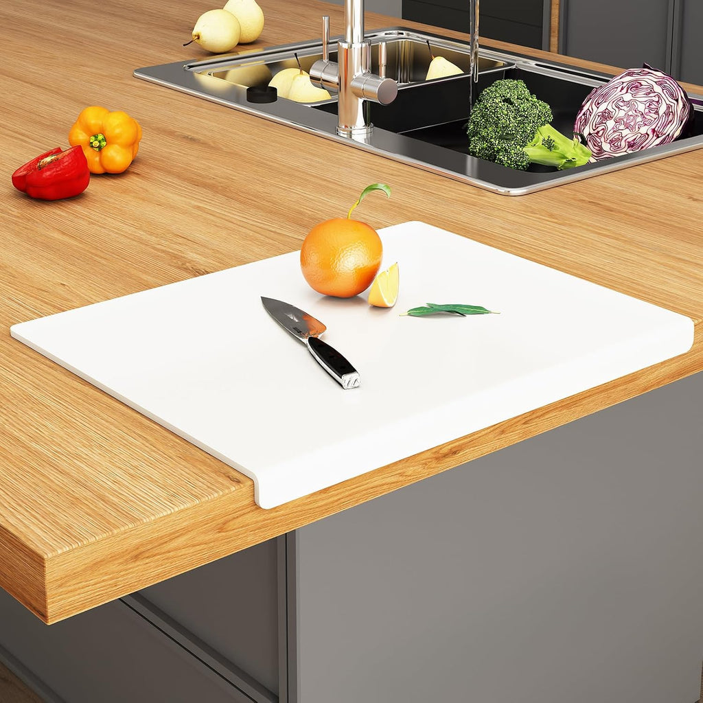 JJL Anti-Slip Acrylic Cutting Board with Counter Lip