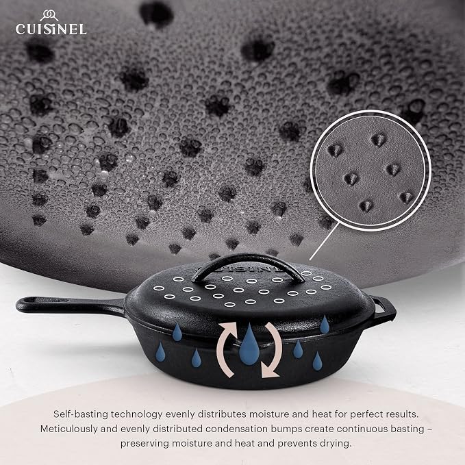 Cast Iron Skillet Set with Lids - Image 3
