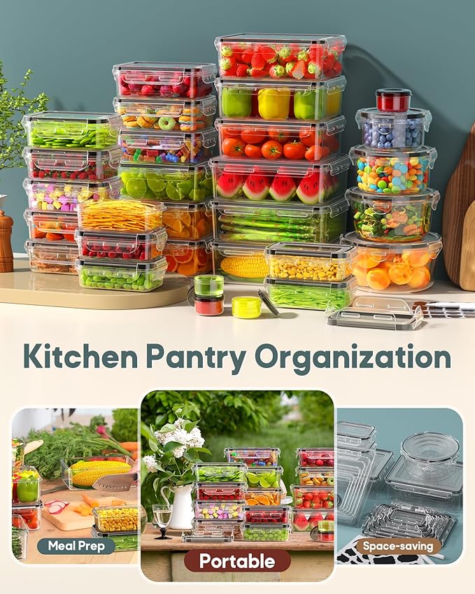 60 PCS Food Storage Containers - Image 7