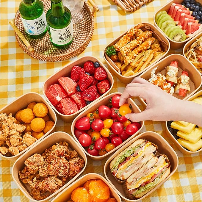 50-Pack 19oz Disposable Kraft Paper Bowls - Image 8
