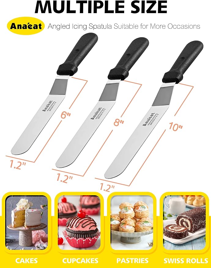 Anaeat Icing Spatulas, Pastry & Baking - Image 6