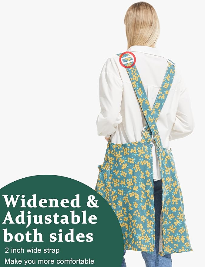 Cozy Adjustable Cross Back Aprons - Image 2