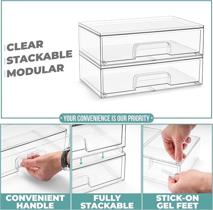 Sorbus Acrylic Storage Containers - Image 5