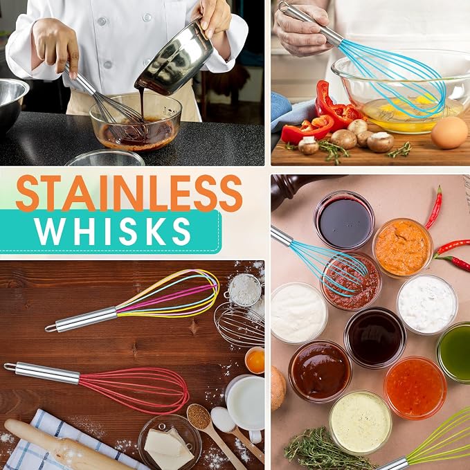 Domensi 16 Pcs 12 Inch Whisks Bulk - Image 6