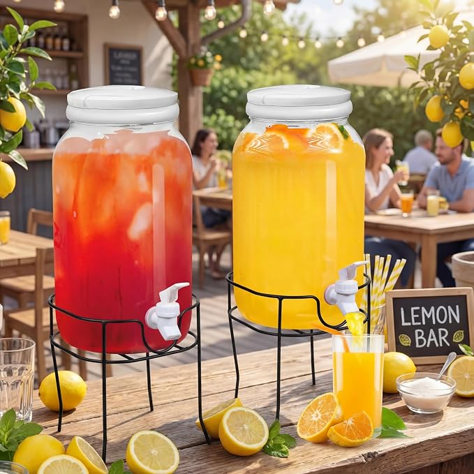 Tanlade 2 Pcs Plastic Drink Dispenser by Tanlade