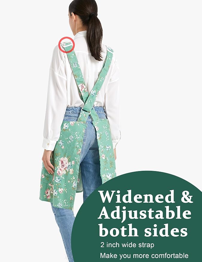 Cozy Adjustable Cross Back Aprons - Image 3