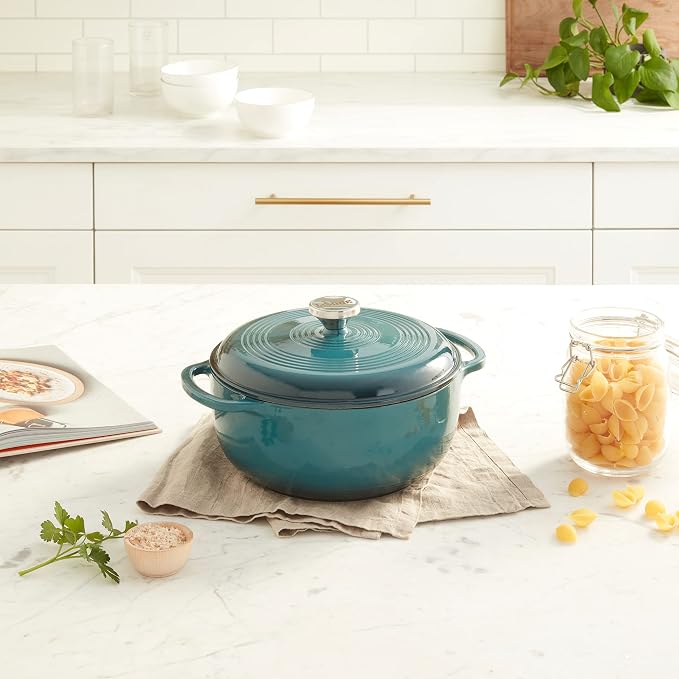 Lodge 4.5 Quart Enameled Cast Iron Dutch Oven - Image 9