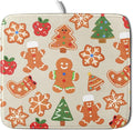 Christmas Dish Drying Mat for Kitchen Counter 16x18 Cute Gingerbread Themed by Aytipun
