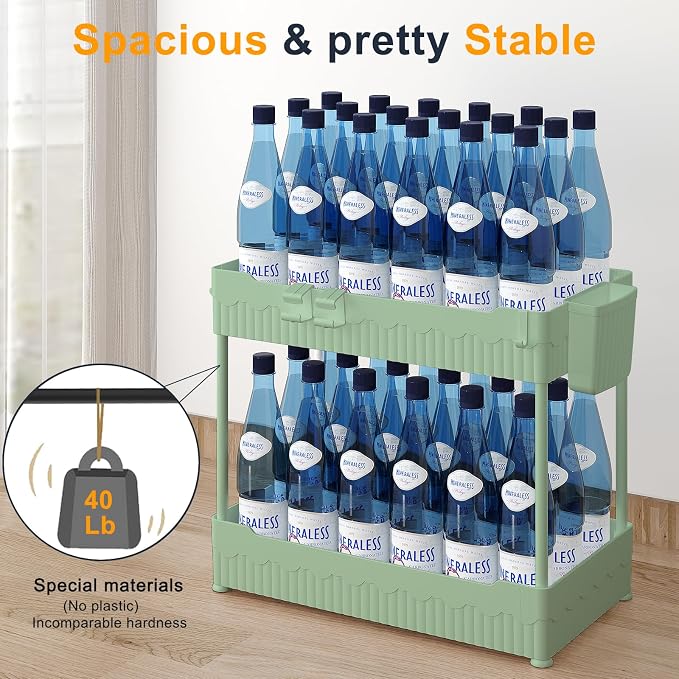 Sevenblue 2 Pack Under Sink Organizer, Under Bathroom Cabinet Organizer - Image 3