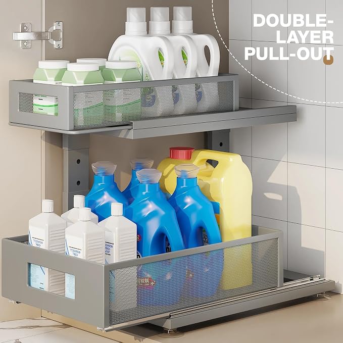 1 Pack 15.74IN-Depth Under Sink Organizer - Image 4