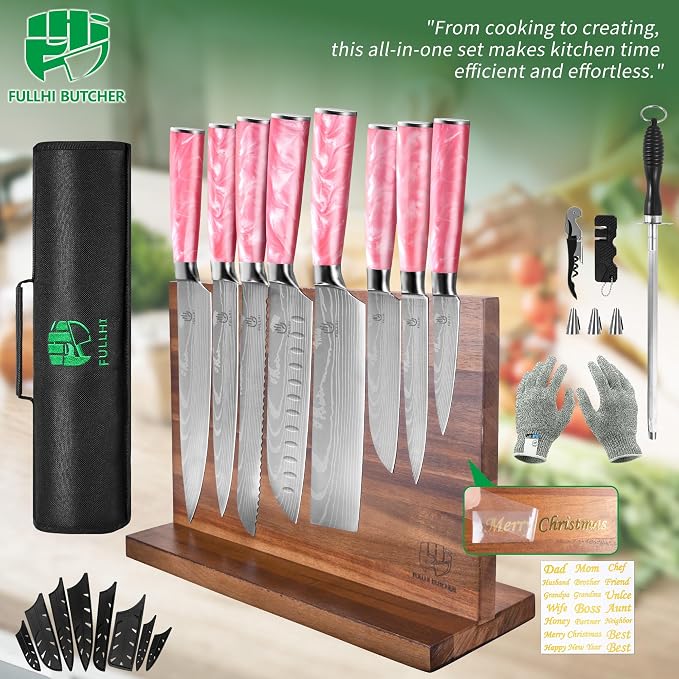 FULLHI 15pcs Japanese Knife Set - Image 4