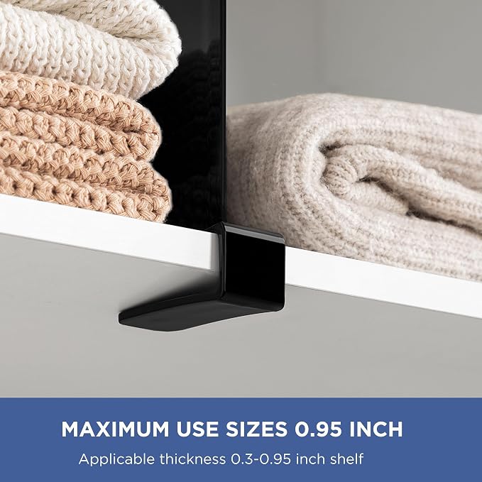 HBlife 6 Black Shelf Dividers, Vertical Purse Organizer - Image 4