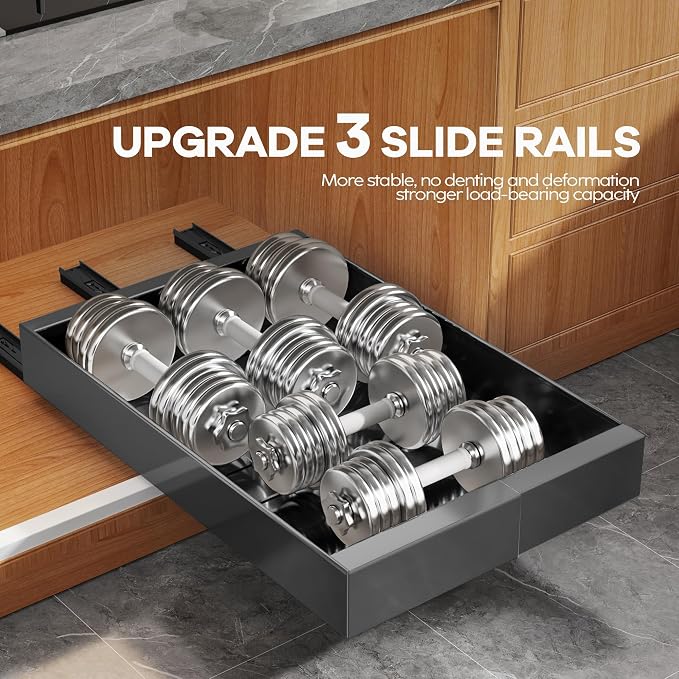 Seinloes 4 Pack Expandable Width Pull Out Cabinet Organizer 21" Deep - Image 5