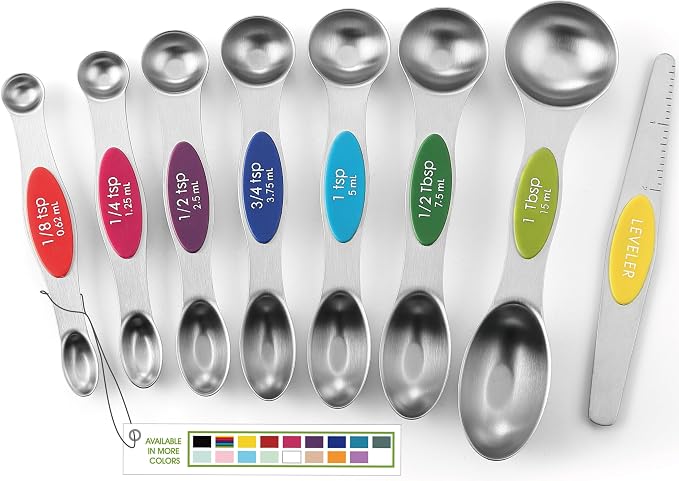 Spring Chef Stainless Steel Magnetic Measuring Spoons Set by SpringChef