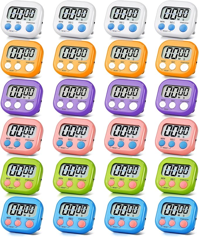 24 Pack Digital Kitchen Timer Magnetic Digital Timer by Unknown