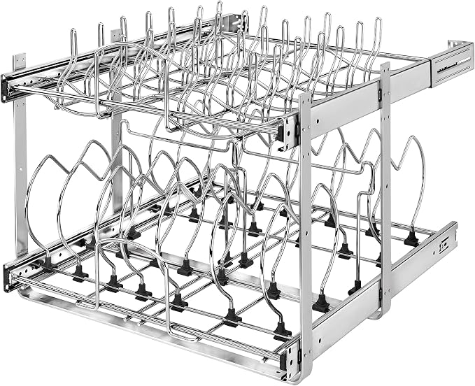 Rev-A-Shelf 2-Tier Kitchen Cabinet Pullout 20.75" Cabinet Organizer by Rev-A-Shelf
