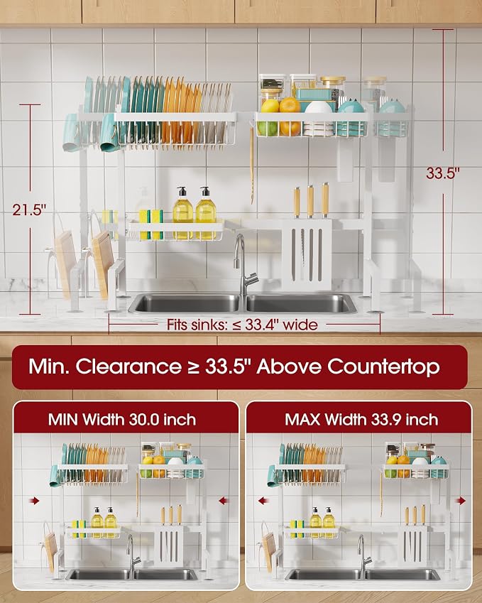 Sakugi Over The Sink Dish Drying Rack - Image 5