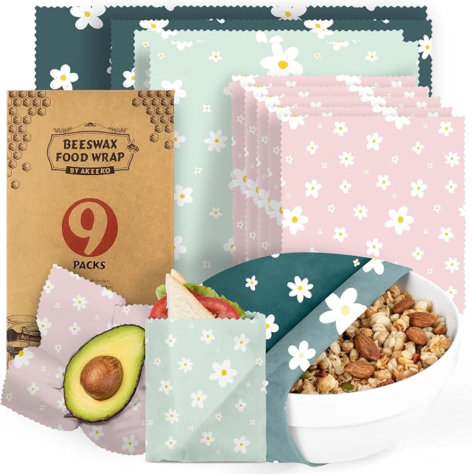Akeeko Reusable Beeswax Food Wraps by Akeeko