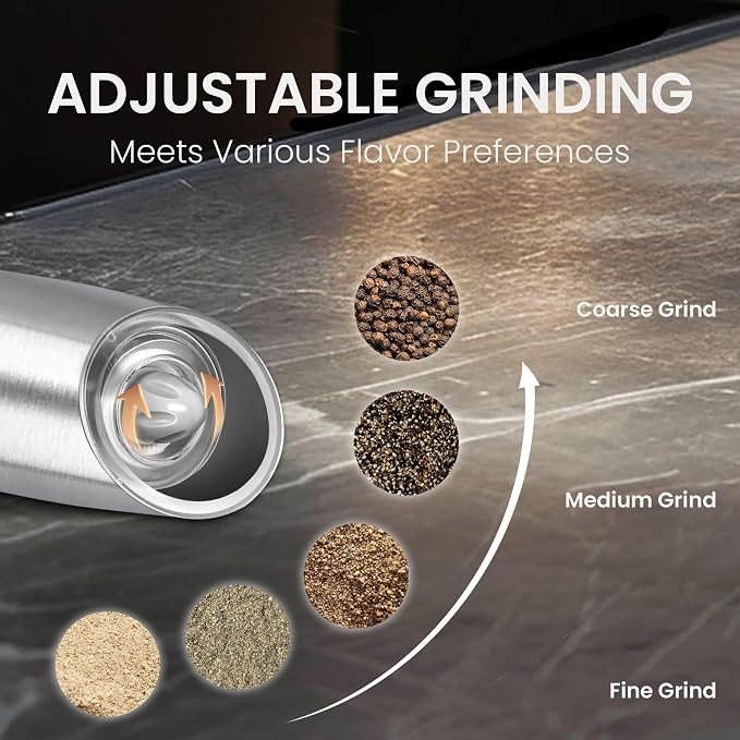 Battery Operated Salt And Pepper Grinder - Image 3