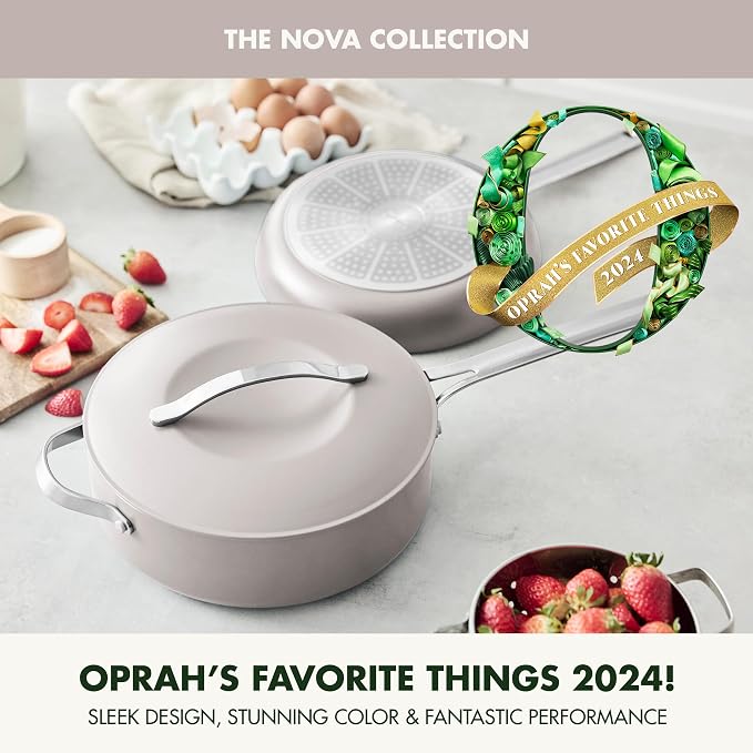 GreenPan Nova 10” Frying Pan Skillet and 4.37QT Sauté Pan - Image 2