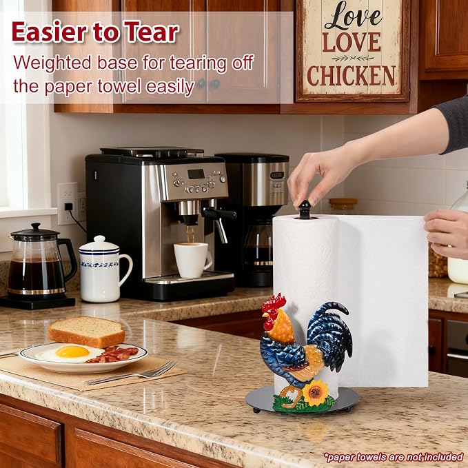 Rooster Paper Towel Holder Countertop - Image 4