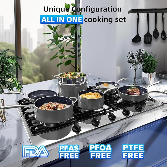 Deluxe DUXANO 14PC Healthy Pots and Pan - Image 3