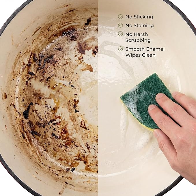 Zulay Kitchen 5 Quart Enameled Cast Iron Dutch Oven Pot - Image 8