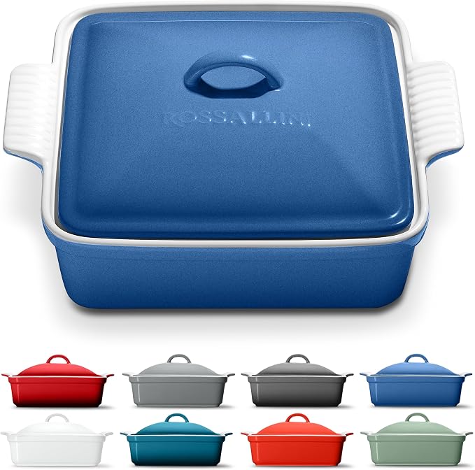 ROSSALLINI Stoneware Casserole Dish Bakeware by RossalliniSignatureStoneware
