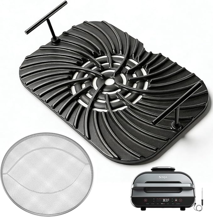 Grill Grate & Splatter Shield for Ninja Foodi FG551 DG551 Grill Accessories by WEBROIL