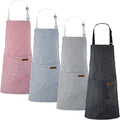 Handepo 4 Pcs Kitchen Aprons by Handepo