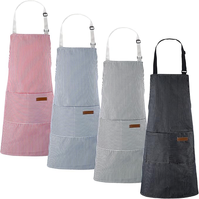 Handepo 4 Pcs Kitchen Aprons by Handepo