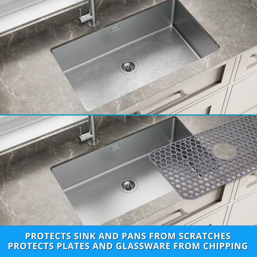 Silicone Sink Protector for Kitchen Sink – Extra Large 26" x 14"