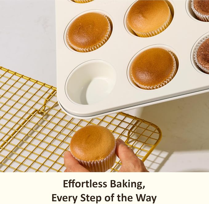 CAROTE 7-Piece Ceramic Baking Pans Set, Aluminized Steel Bakeware Sets - Image 5