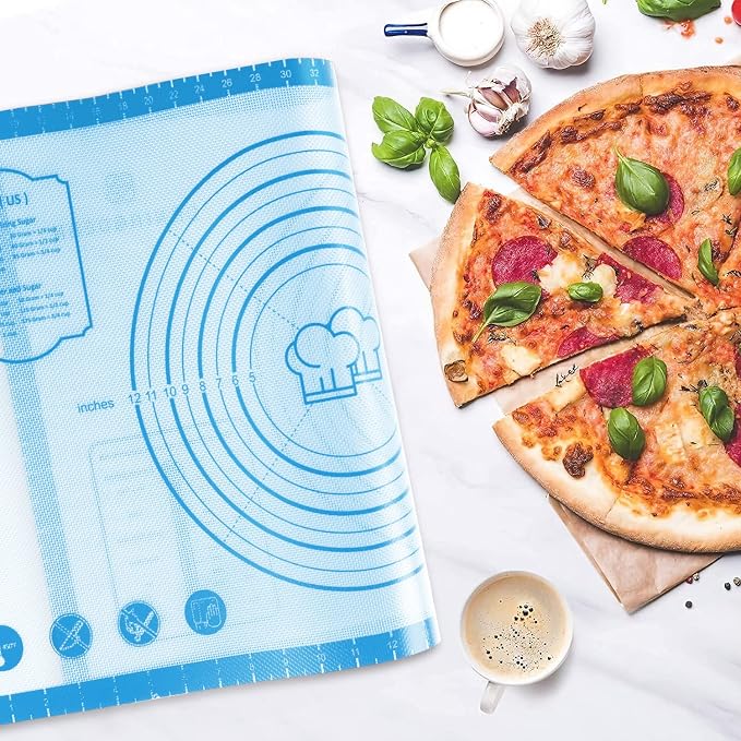 Silicone Baking Pastry Mat, Non-slip Food Grade Dough Rolling Mat - Image 3