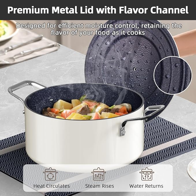 Nuwave Lux 13pc Forged Lightweight Cookware Set PFAS Free, Healthy G10 Duralon - Image 4