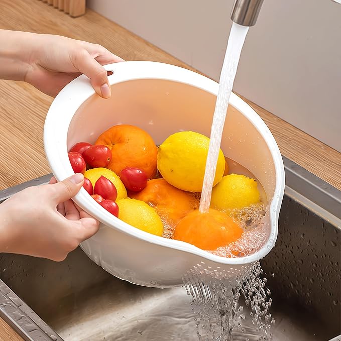 Japanese Rice Washing Bowl Quinoa Washer Strainer Small Grains Cleaner Plastic - Image 5