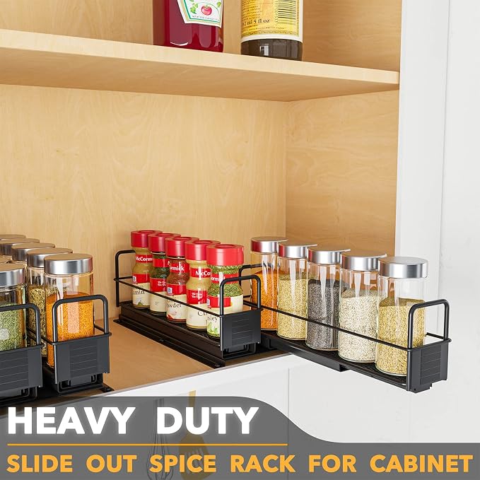 SpaceAid Pull Out Spice Rack Organizer - Image 3