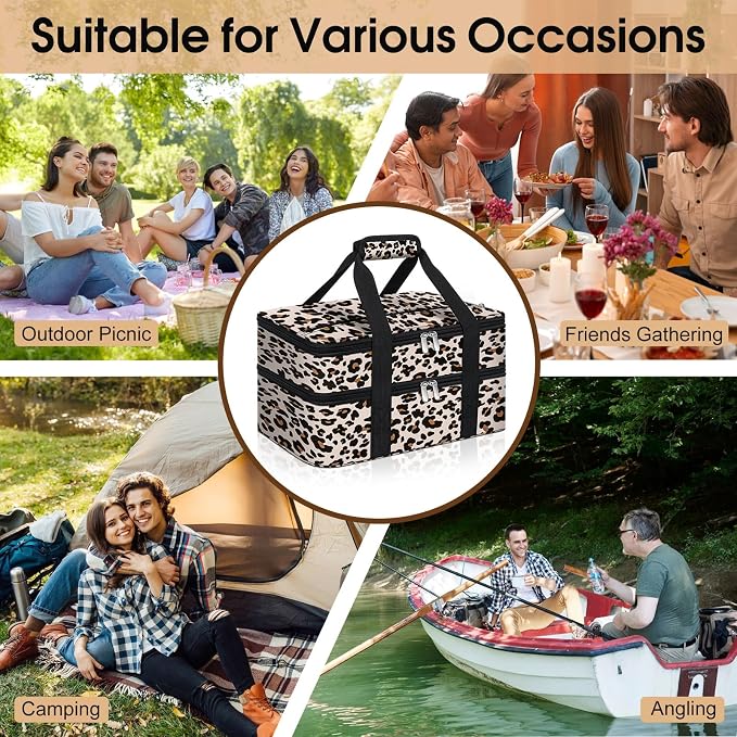 Double Insulated Casserole Carrier, Portable Casserole Carrier - Image 5