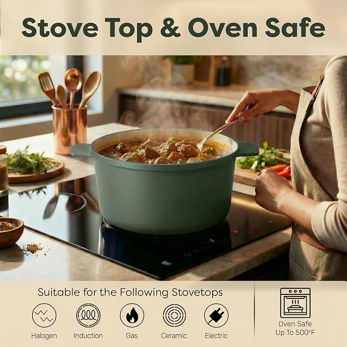 Gotham Steel 5 Qt Lightweight Dutch Oven Pot - Image 7