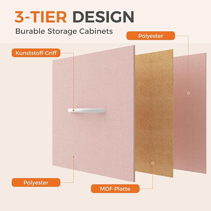 Sweetcrispy 8 Drawer Fabric Dresser - Image 5