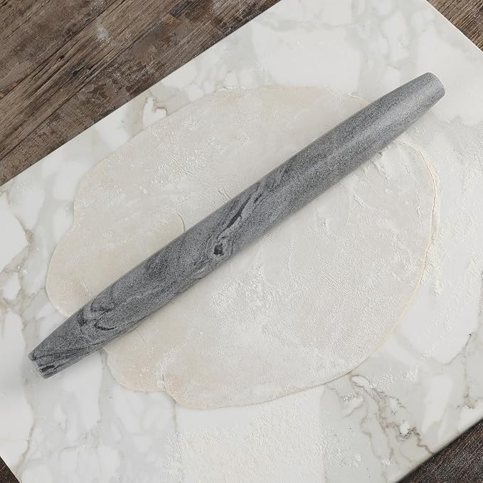 Koville African Natural Marble French Rolling Pin, 16inch Non-Stick Rolling Pin - Image 4
