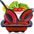 Set of 3 Red Food Strainer for Kitchen by KillersInstinctOutdoors