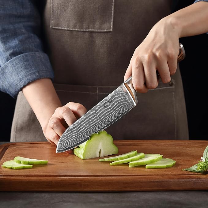 Wakoli EDIB 2-Piece Damascus Kitchen Knife Set – Santoku & Small Santoku - Image 10