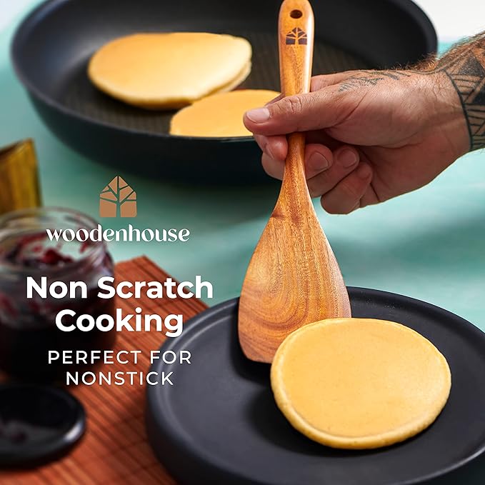 Wooden Spoons for Cooking – Wooden Cooking Utensils Set - Image 5