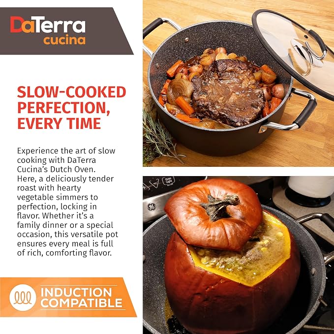 DaTerra Cucina – 8 Qt Nonstick Ceramic Dutch Oven - Image 5