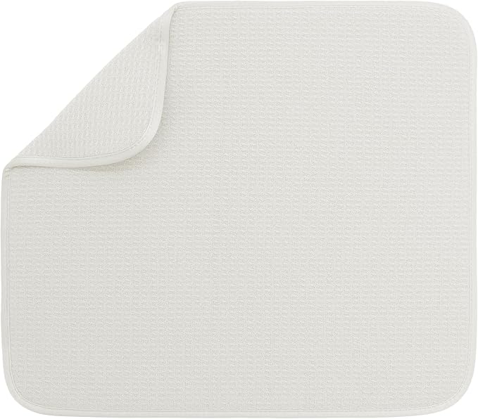 S&T INC. Dish Drying Mat, 16” x 18”, Absorbent Microfiber Kitchen Counter Mat by STINC