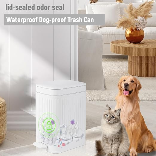 rejomiik Small Bathroom Trash Can - Image 5