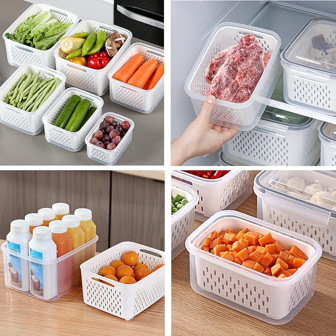 3Pack Fridge Food Storage Container Set - Image 6