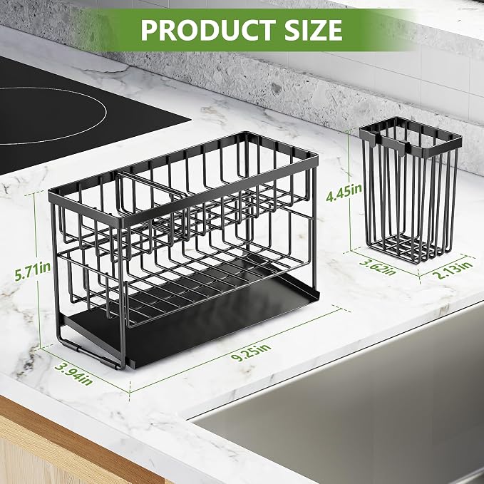 Cisily 2-Tier Kitchen Sink Caddy Organzier Rack - Image 6